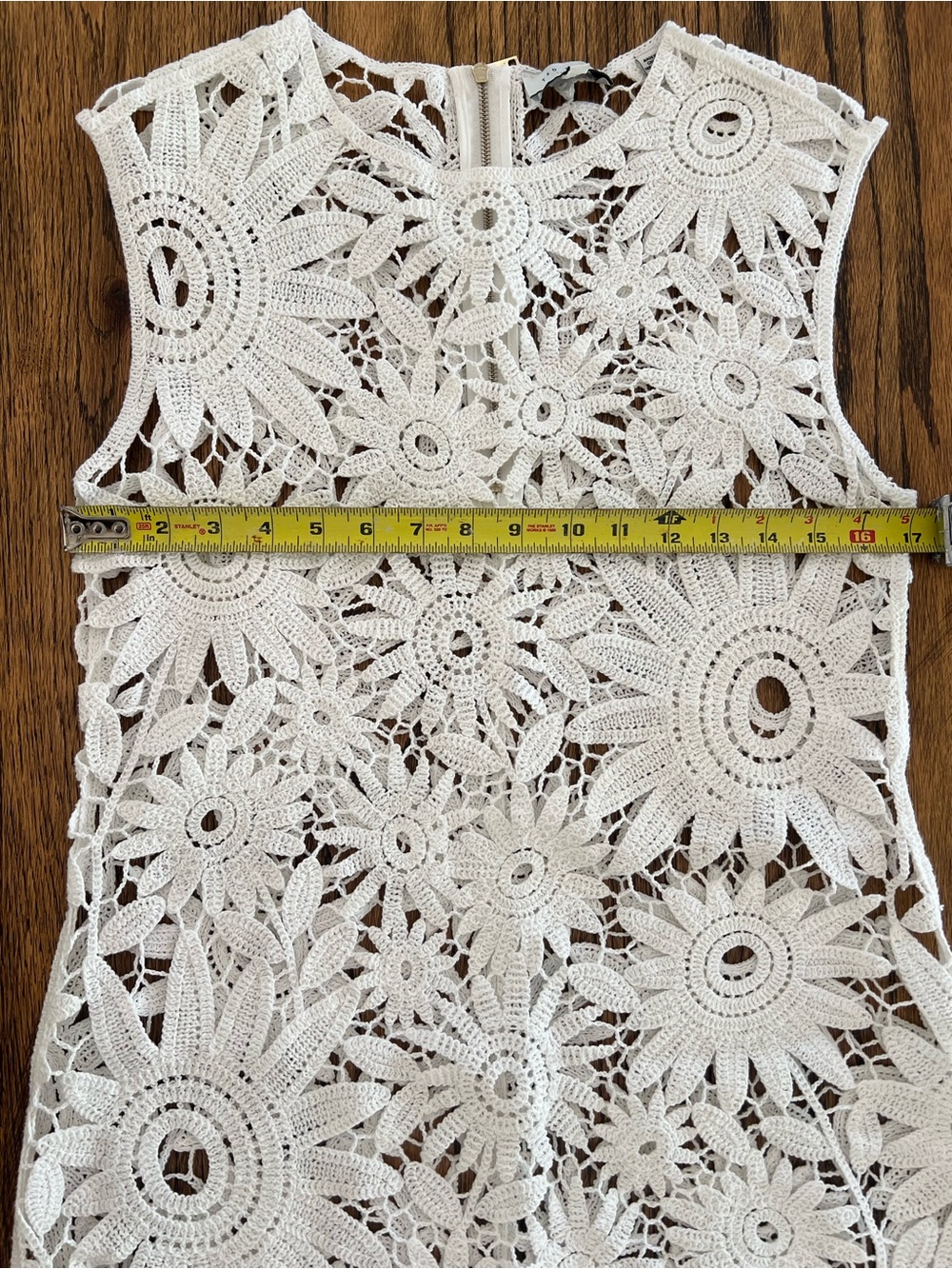 Ted Baker Boho Crochet Old Money Scalloped Midi Dress (3) - Picture 9 of 9